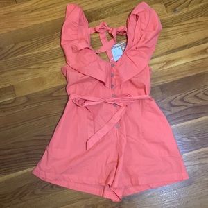 free people darling jumpsuit in watermelon smile